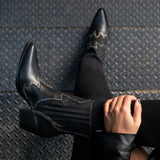 Styled On-Foot Perspective Demonstrating Ankle Fit & Silhouette on Model