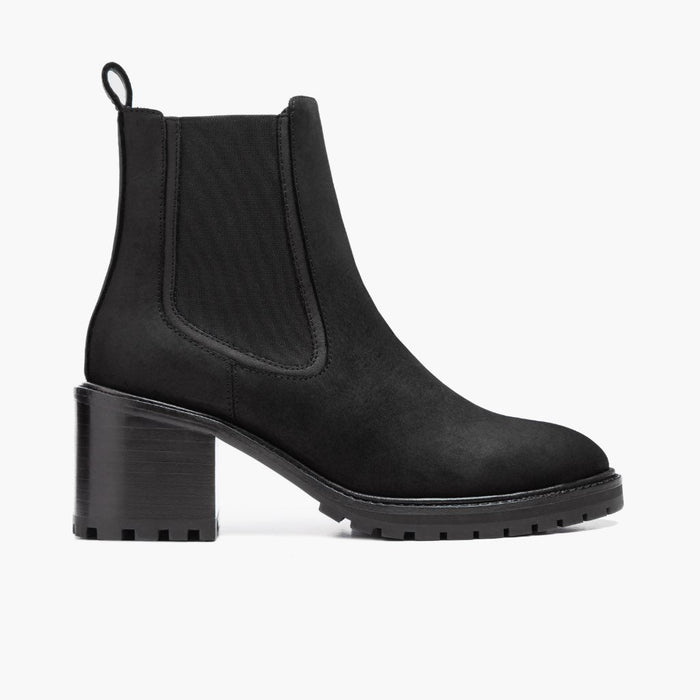 Knockout Black Matte Leather Boots
