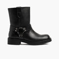 Outlaw Black Leather Boots