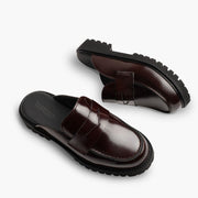 Orlaven Penny Mule | Burgundy footwear image 4