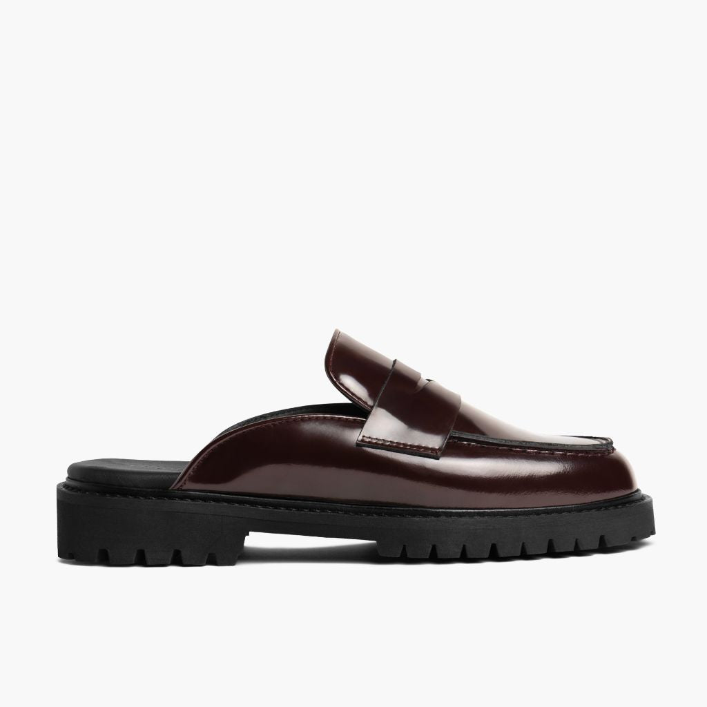 Orlaven Penny Mule | Burgundy footwear image 2
