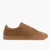 Camel Full-Grain leather Sneakers - Goodyear Welt Construction & Front Toe Box Detail