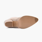 High-Traction Rubber Outsole & Lug Tread Pattern on Women's Tempest Sand Leather Boots