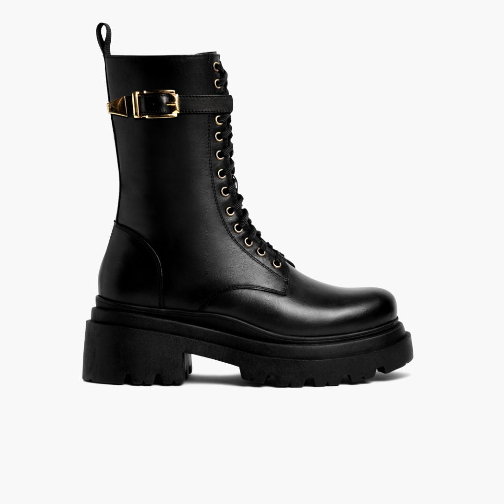 Orlaven Fatale | Black & Gold footwear image 2