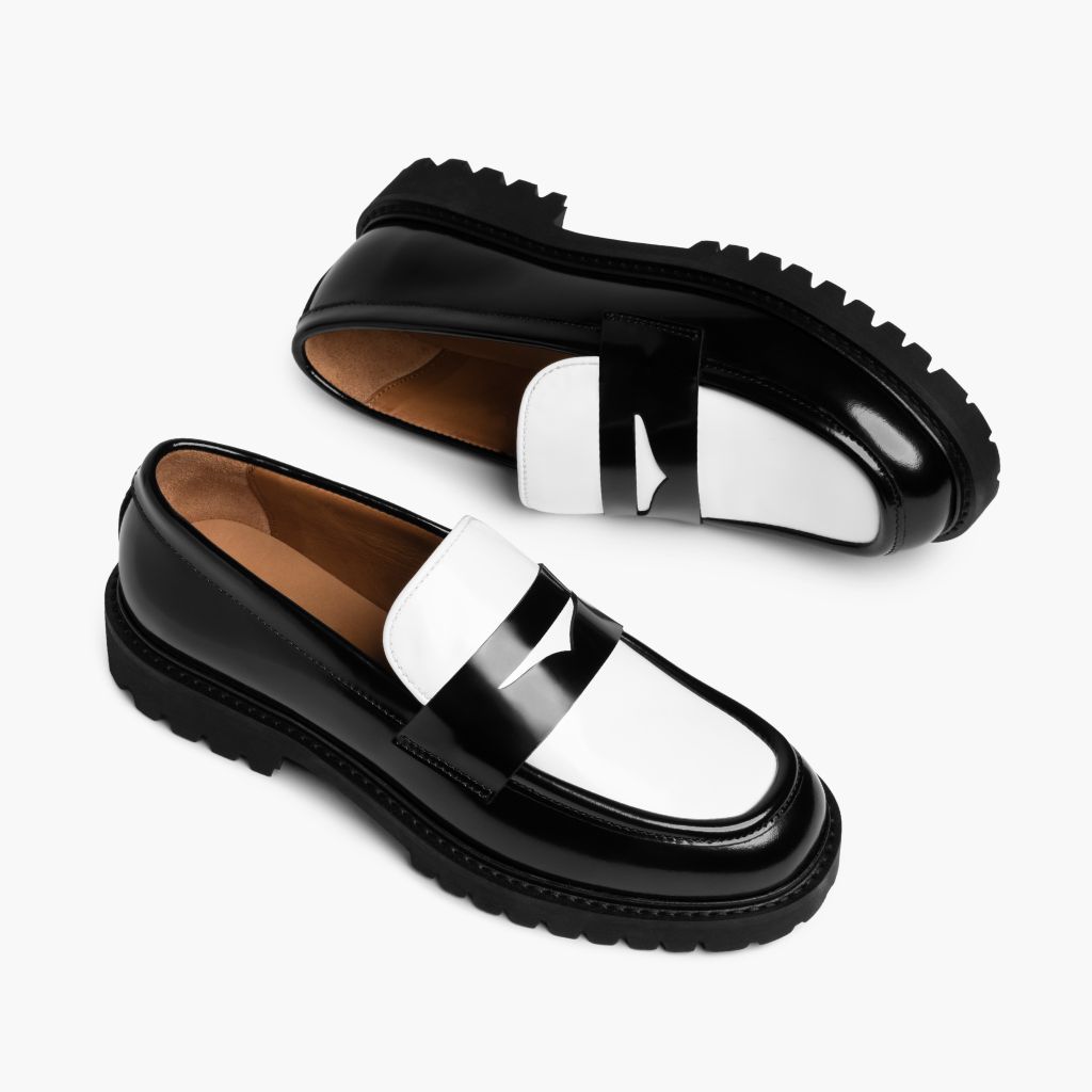 Orlaven Penny | Black & White footwear image 4