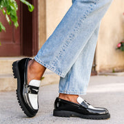 Orlaven Penny | Black & White footwear image 6