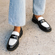 Orlaven Penny | Black & White footwear image 7