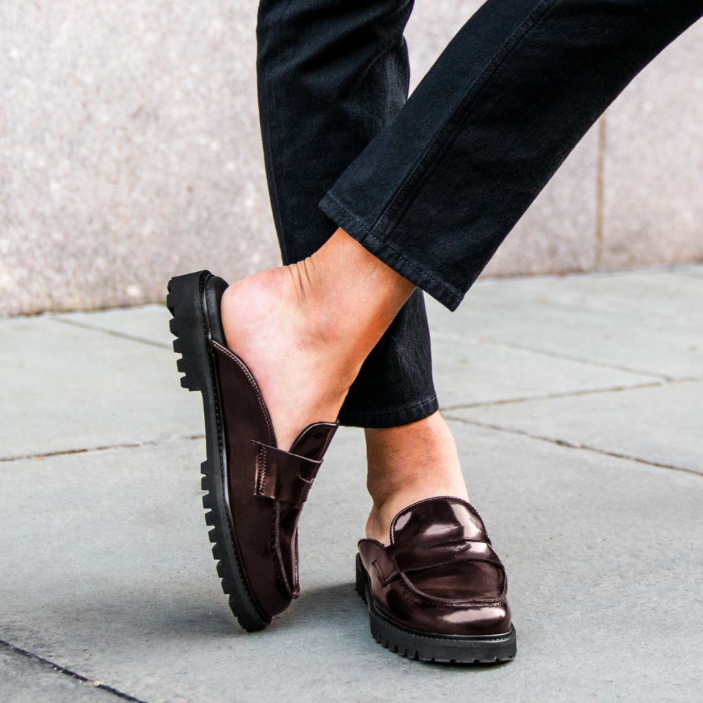 Orlaven Penny Mule | Burgundy footwear image 6