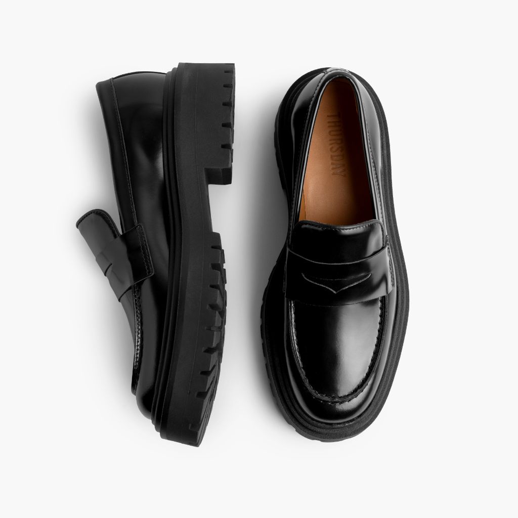 Orlaven Penny Platform | Black footwear image 3