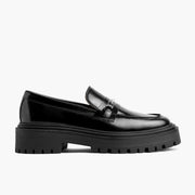 Orlaven Penny Platform | Black & Silver footwear image 2