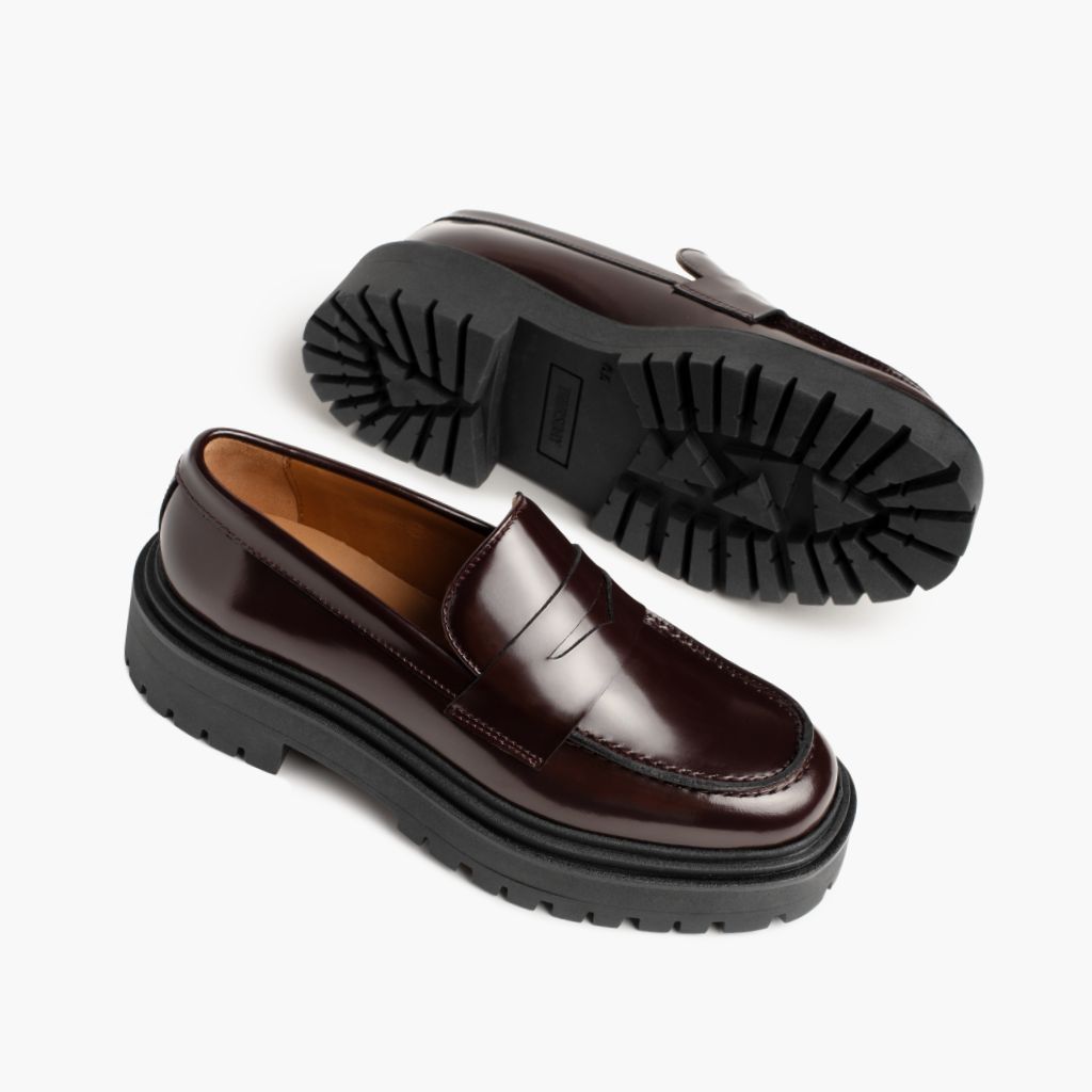 Orlaven Penny Platform | Burgundy footwear image 4