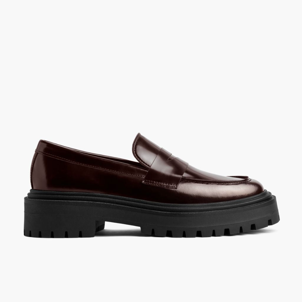 Orlaven Penny Platform | Burgundy footwear image 2
