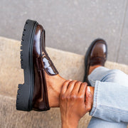 Orlaven Penny Platform | Burgundy footwear image 7