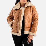 Freda B-3 Real Shearling Bomber Jacket
