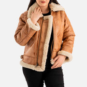 Freda B-3 Real Shearling Bomber Jacket