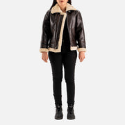 Freda B-3 Real Shearling Bomber Jacket