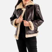 Freda B-3 Real Shearling Bomber Jacket