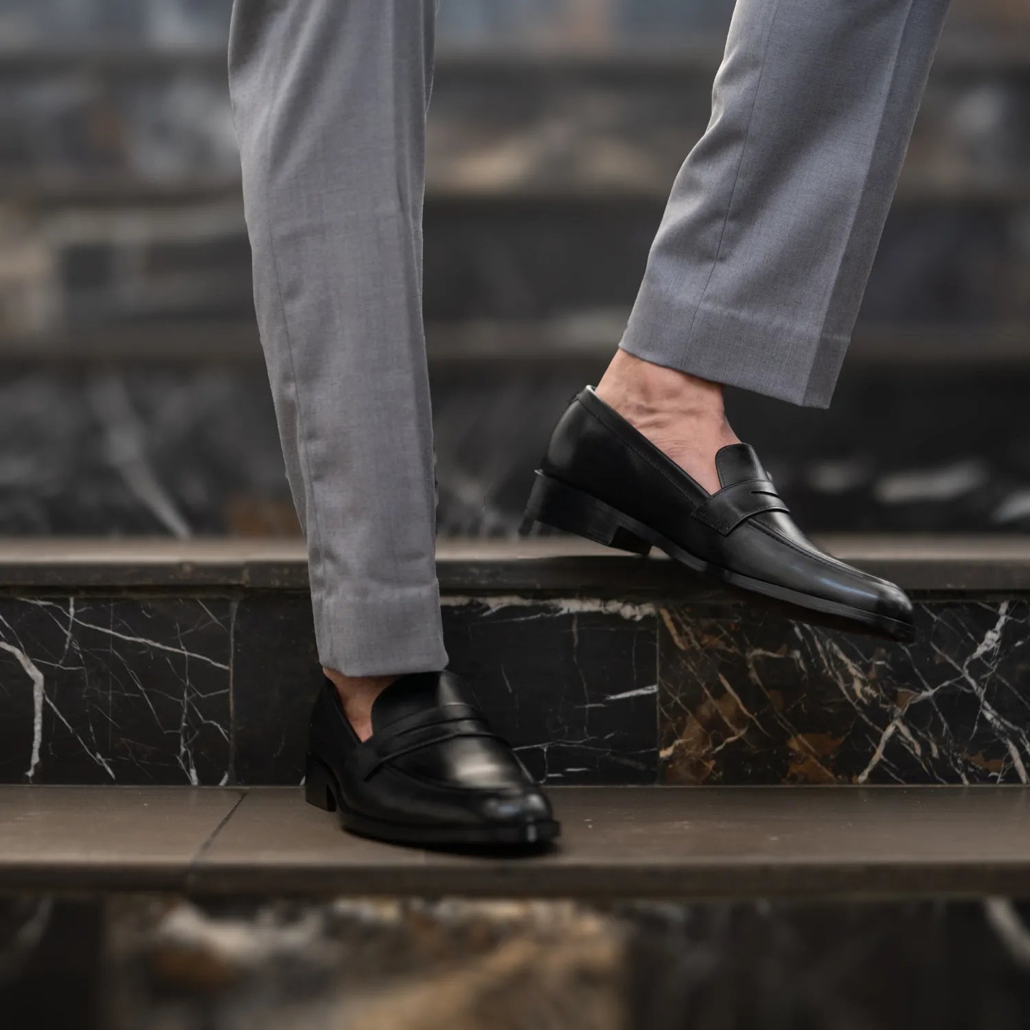 Orlaven Baxton Black Leather Loafers footwear image 10