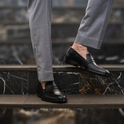 Orlaven Baxton Black Leather Loafers footwear image 10