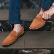 Orlaven Baxton Brown Suede Leather Loafers footwear image 10