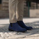 Orlaven Clarkson Chelsea Midnight Blue Suede Leather Boots footwear image 10