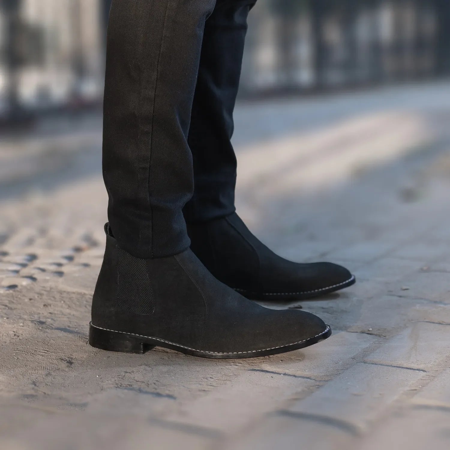 Orlaven Clarkson Chelsea Black Leather Boots footwear image 10
