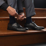 Orlaven Dirk Brogues Derby Black Leather Shoes footwear image 10