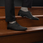 Orlaven Greyson Brogues Oxford Black Nubuck Leather Shoes footwear image 10
