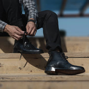 Orlaven Knight Derby Black Leather Boots footwear image 9