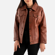 Gran Paradiso Leather Trucker Jacket