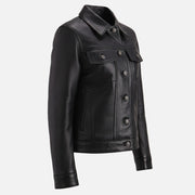 Gran Paradiso Leather Trucker Jacket