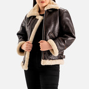Freda B-3 Real Shearling Bomber Jacket