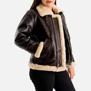 Freda B-3 Real Shearling Bomber Jacket
