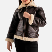 Freda B-3 Real Shearling Bomber Jacket