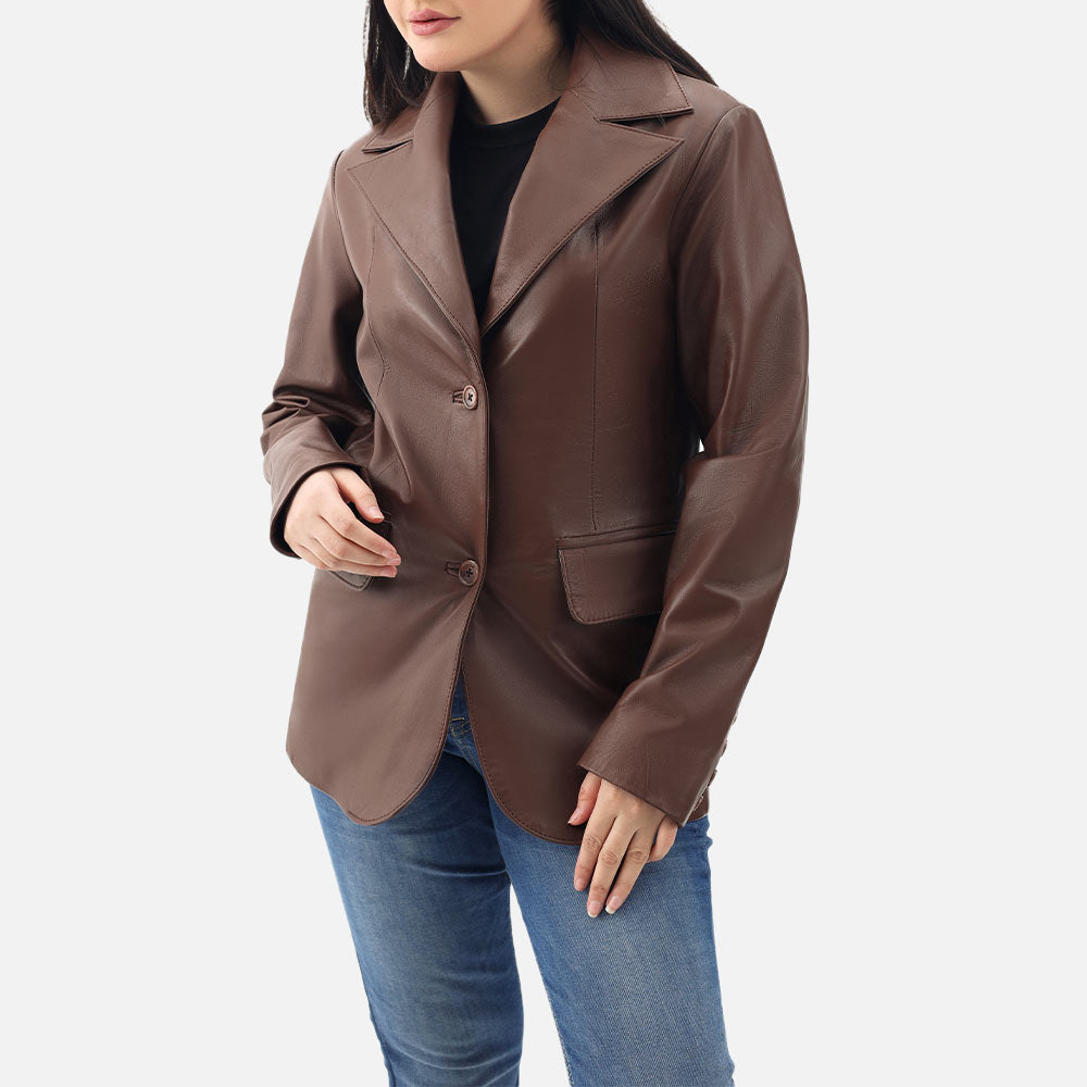 Vento Leather Blazer