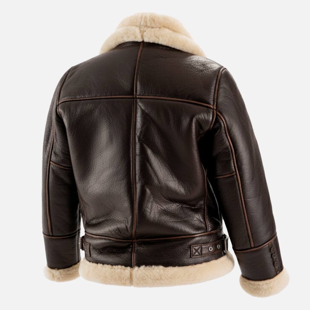 Freda B-3 Real Shearling Bomber Jacket