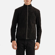 Cervino Black Suede Biker Jacket - image 3