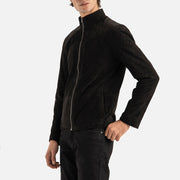 Cervino Black Suede Biker Jacket - image 6