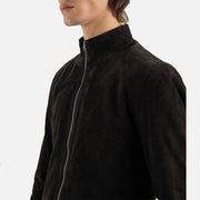 Cervino Black Suede Biker Jacket - image 8