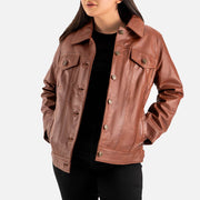 Gran Paradiso Leather Trucker Jacket