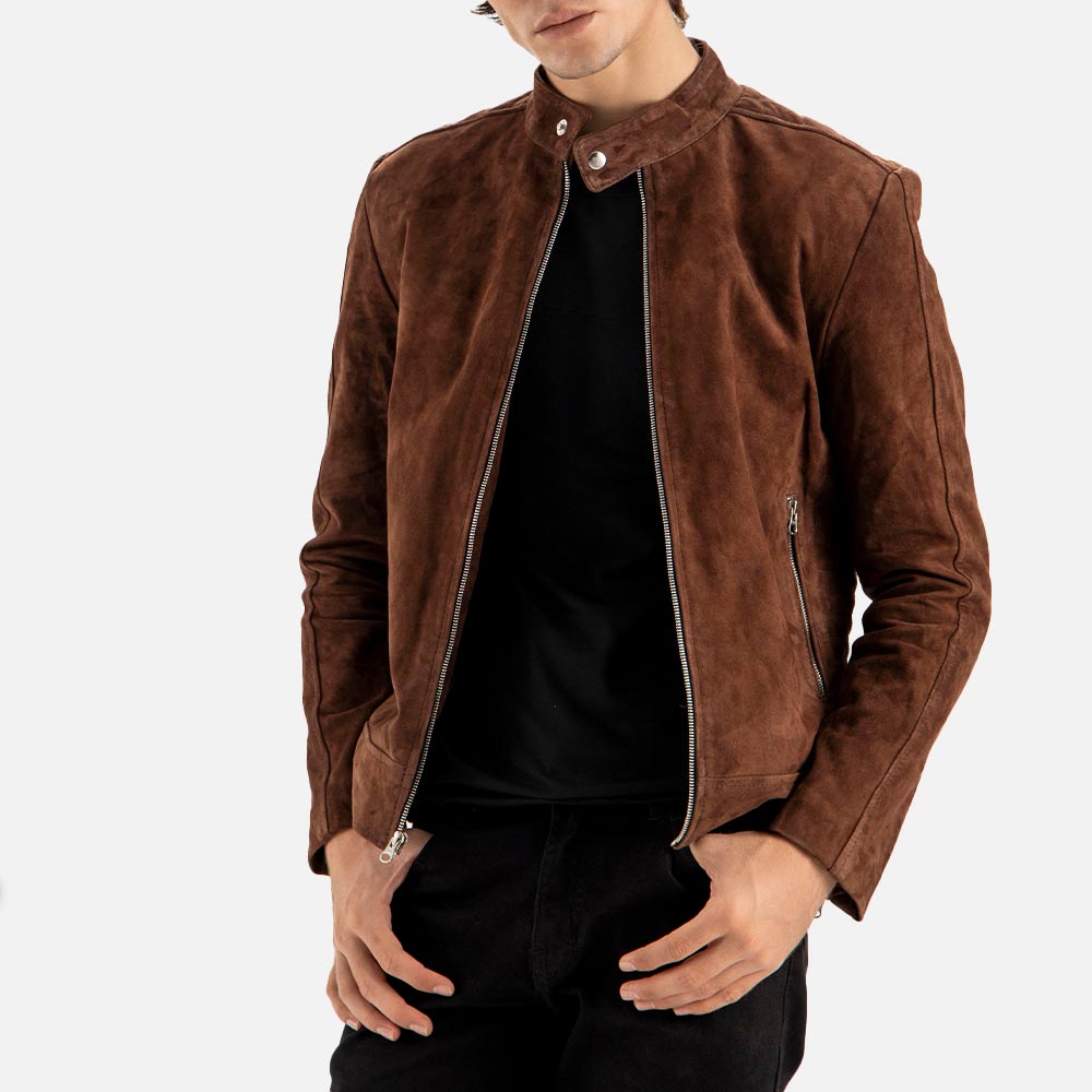 Canazei Suede Bomber Jacket - image 1
