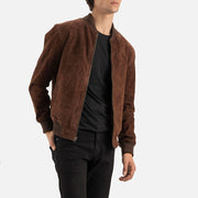Ortisei Brown Suede Bomber Jacket - image 2