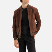 Ortisei Brown Suede Bomber Jacket - image 1