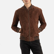 Ortisei Brown Suede Bomber Jacket - image 6