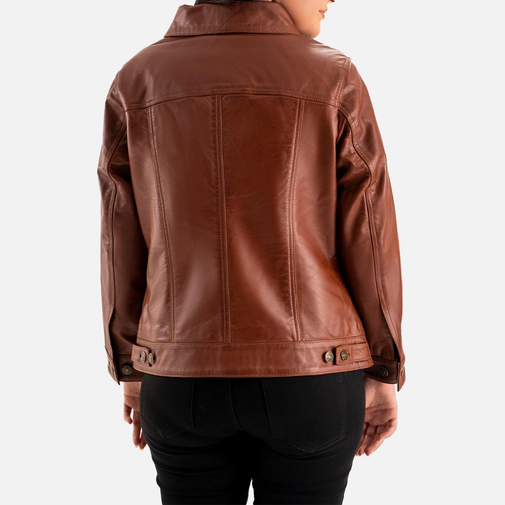 Gran Paradiso Leather Trucker Jacket