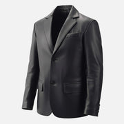 Bolzano Black Leather Coata - image 6