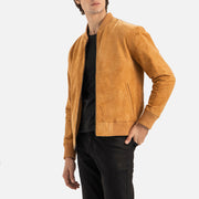 Ortisei Tan Suede Bomber Jacket - image 2