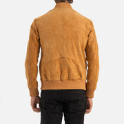 Ortisei Tan Suede Bomber Jacket - image 9