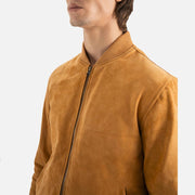Ortisei Tan Suede Bomber Jacket - image 7