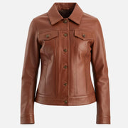 Gran Paradiso Leather Trucker Jacket